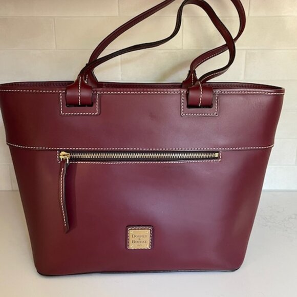 Dooney & Bourke Smooth Leather Tote - Picture 1 of 5
